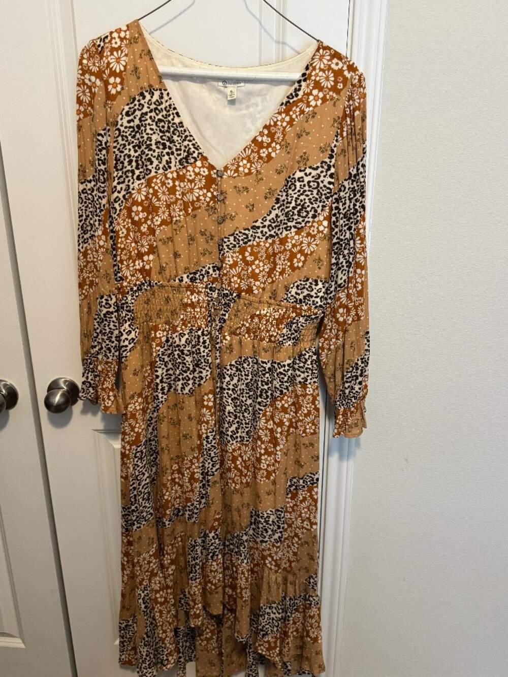 Versona Maxi Animal Print Dress